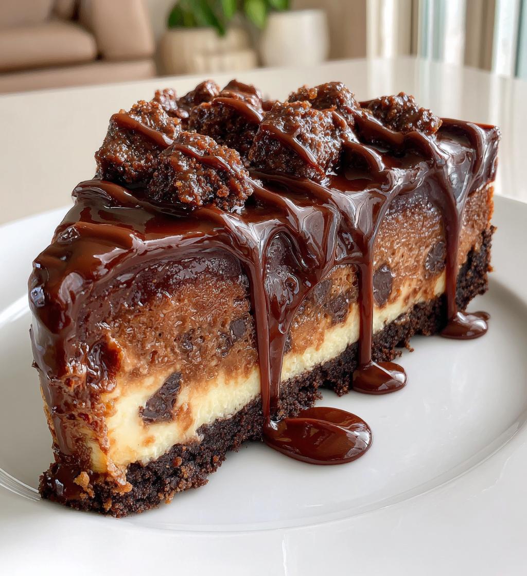 chocolate fudge truffle cheesecake - detail 1