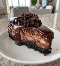 chocolate fudge truffle cheesecake