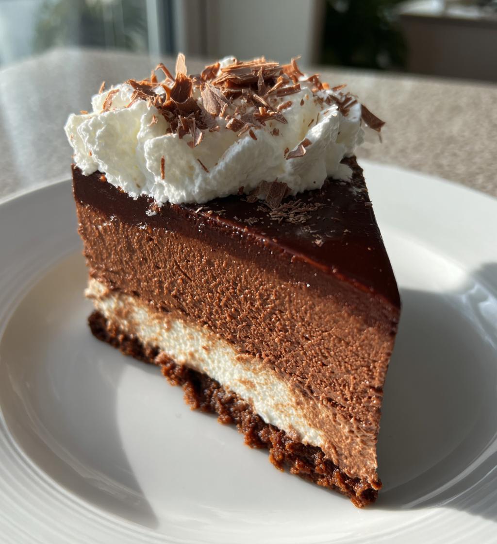 chocolate mousse cake - detail 1