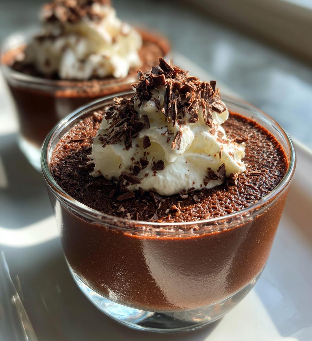chocolate mousse easy dessert - detail 1