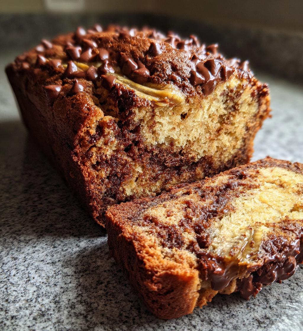 chocolate peanut butter banana bread