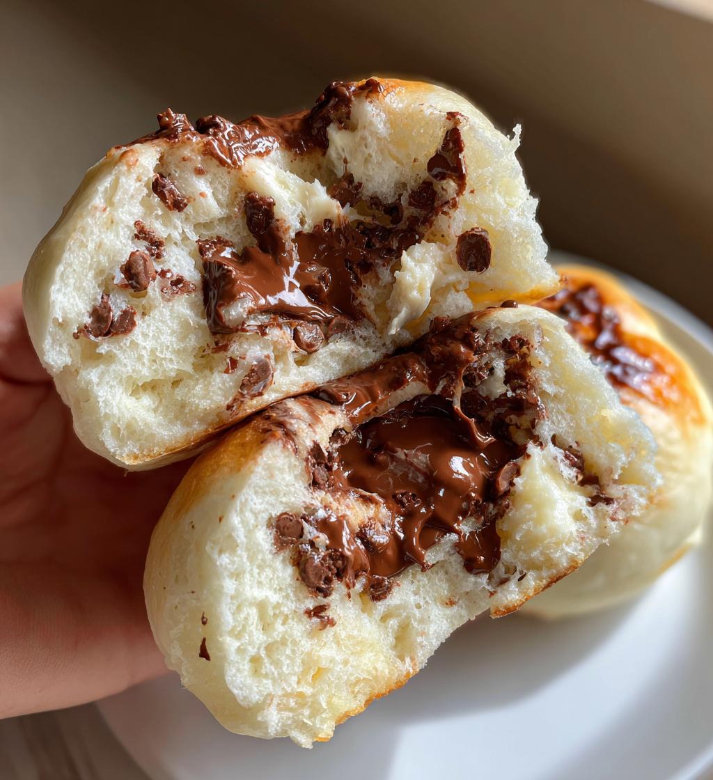 chocolate steamed buns - detail 1