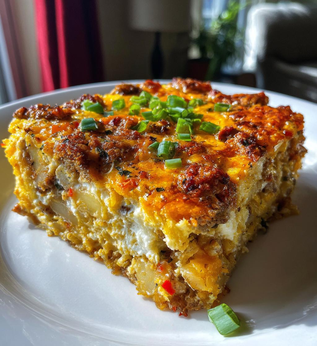 chorizo potato egg casserole - detail 1