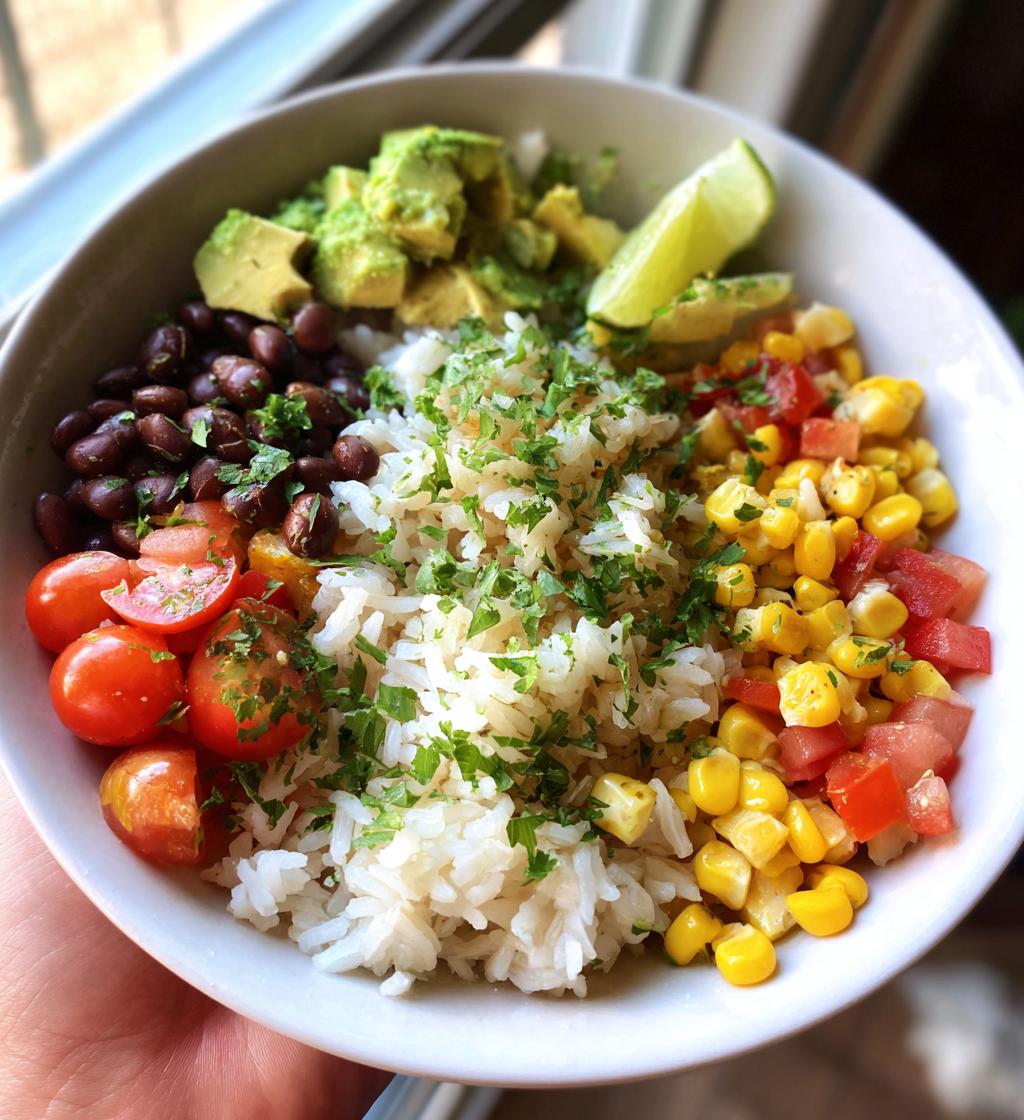 cilantro lime rice bowl - detail 1