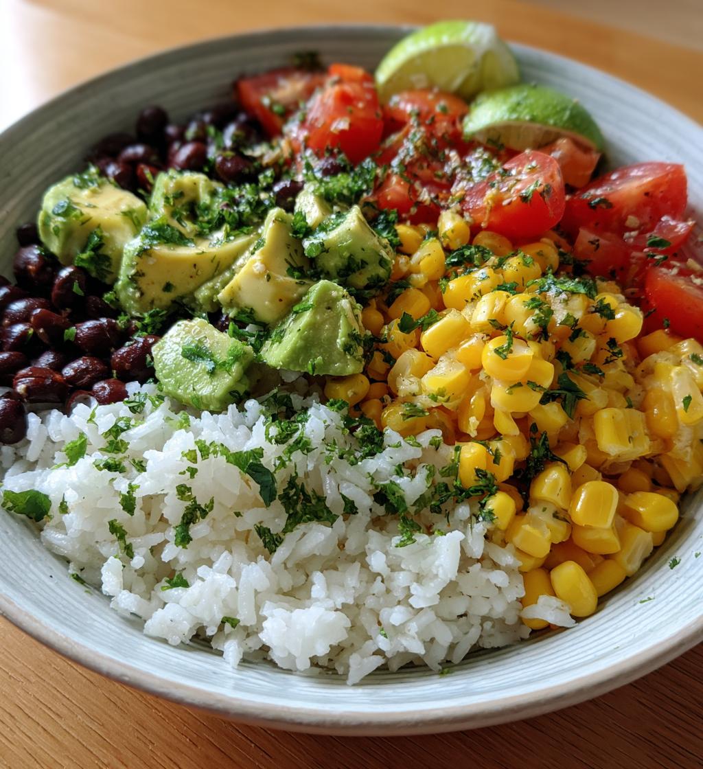 cilantro lime rice bowl