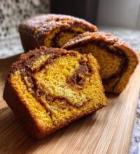 cinnamon roll pumpkin bread