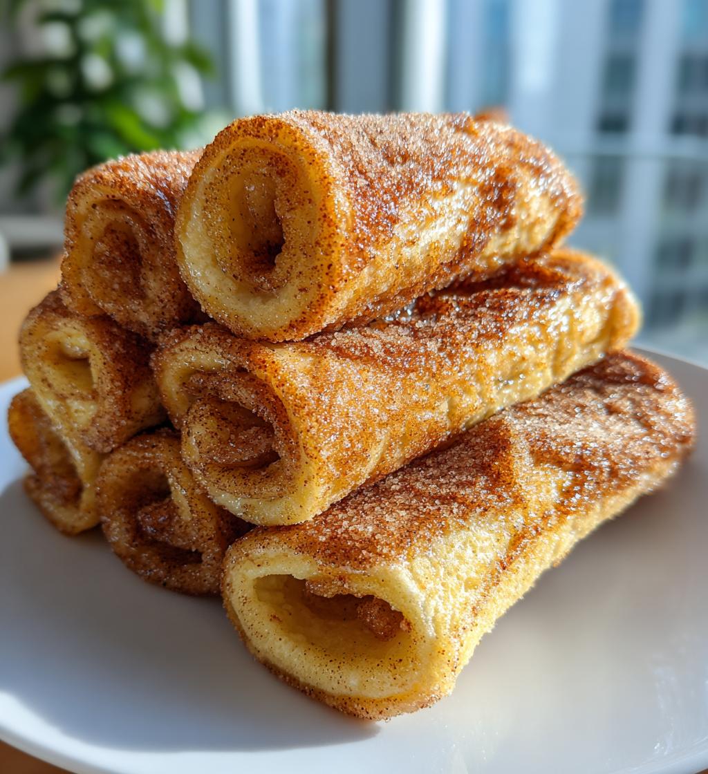cinnamon sugar french toast roll ups