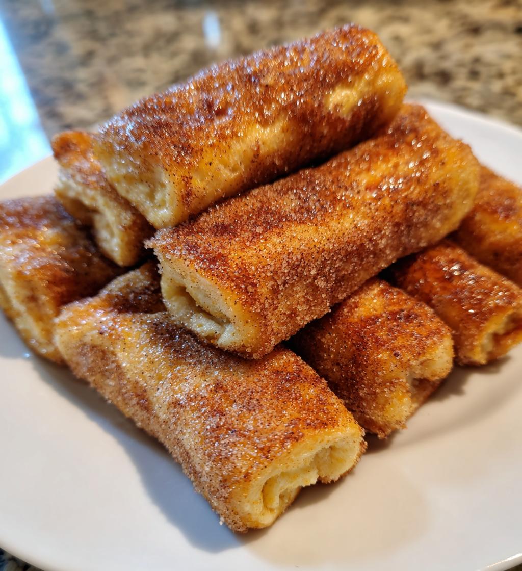 cinnamon sugar french toast roll ups