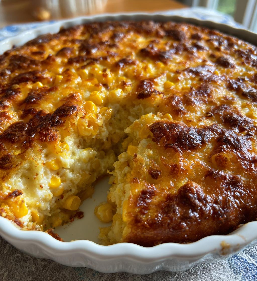 classic cream cheese corn casserole - detail 1