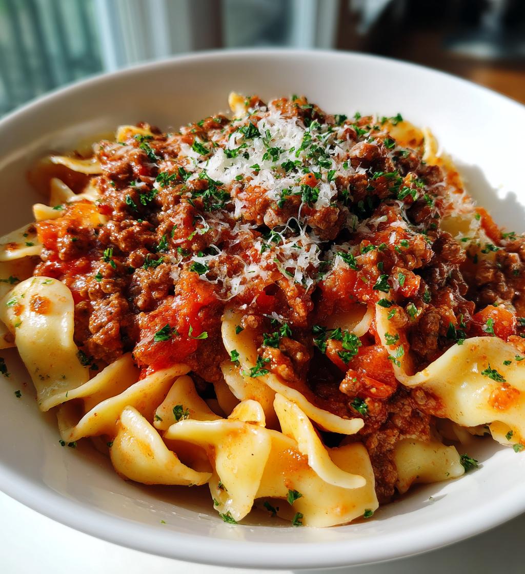 classic homemade bolognese sauce - detail 1