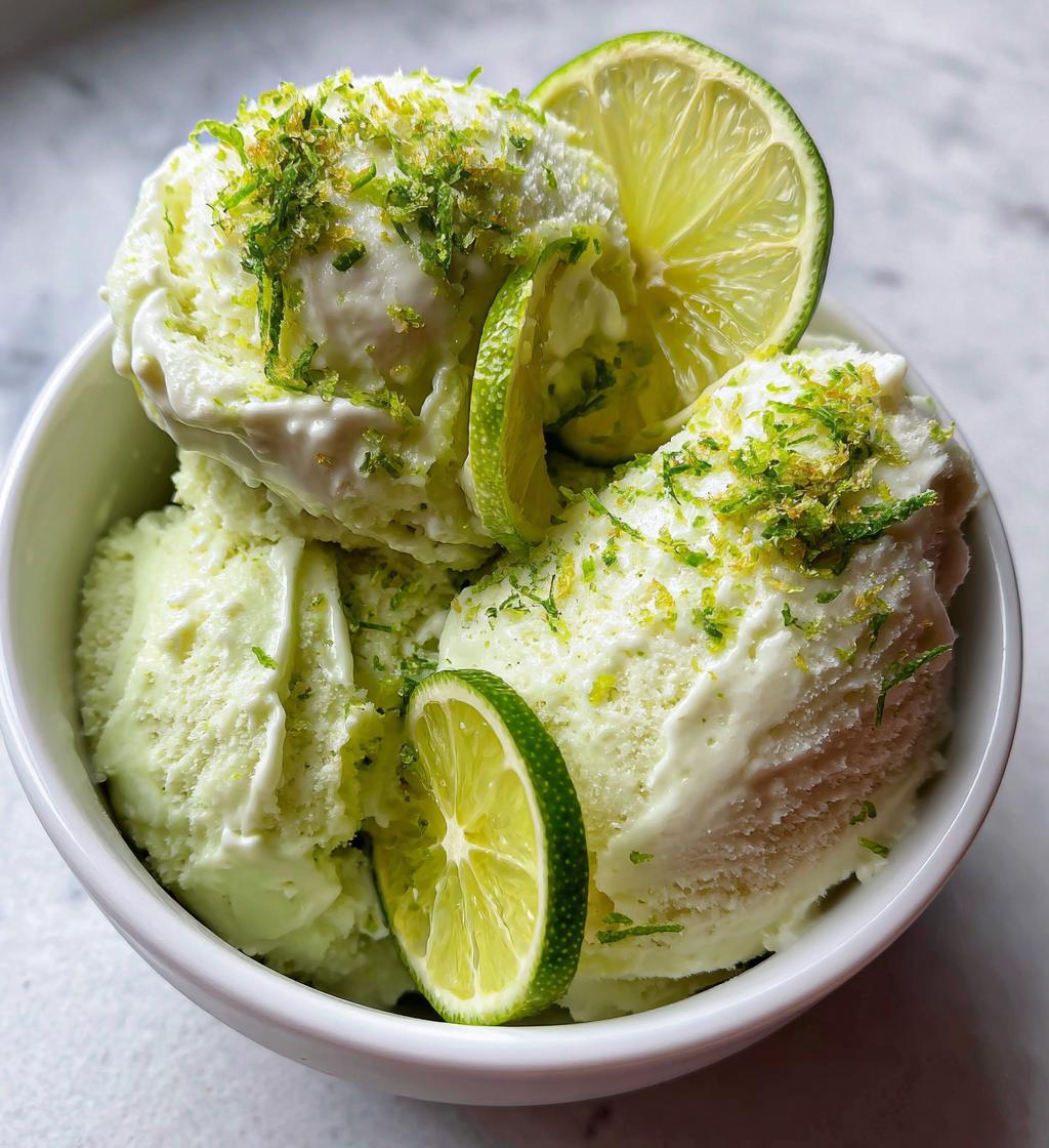 coconut lime ice cream - detail 1