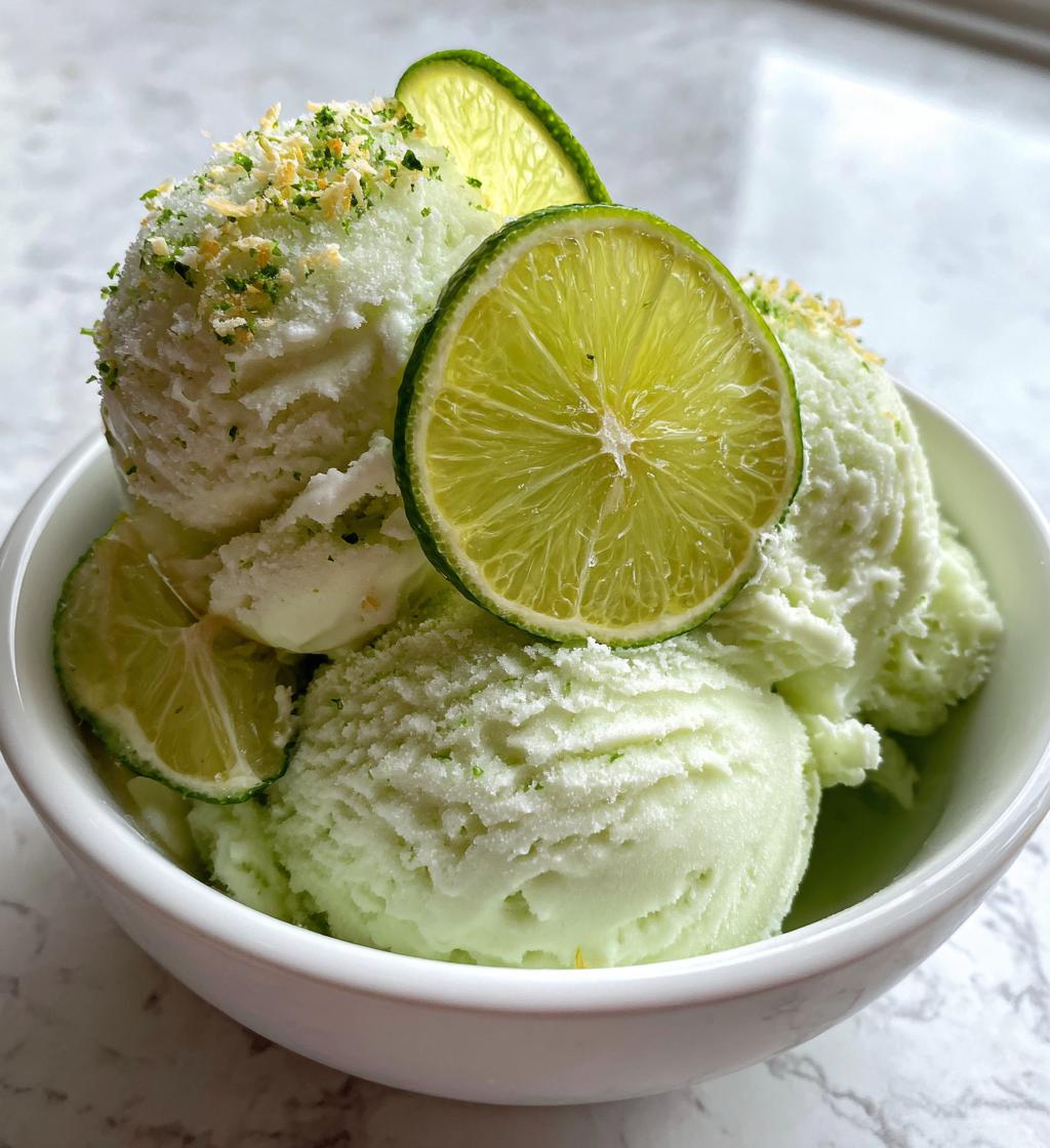 coconut lime ice cream