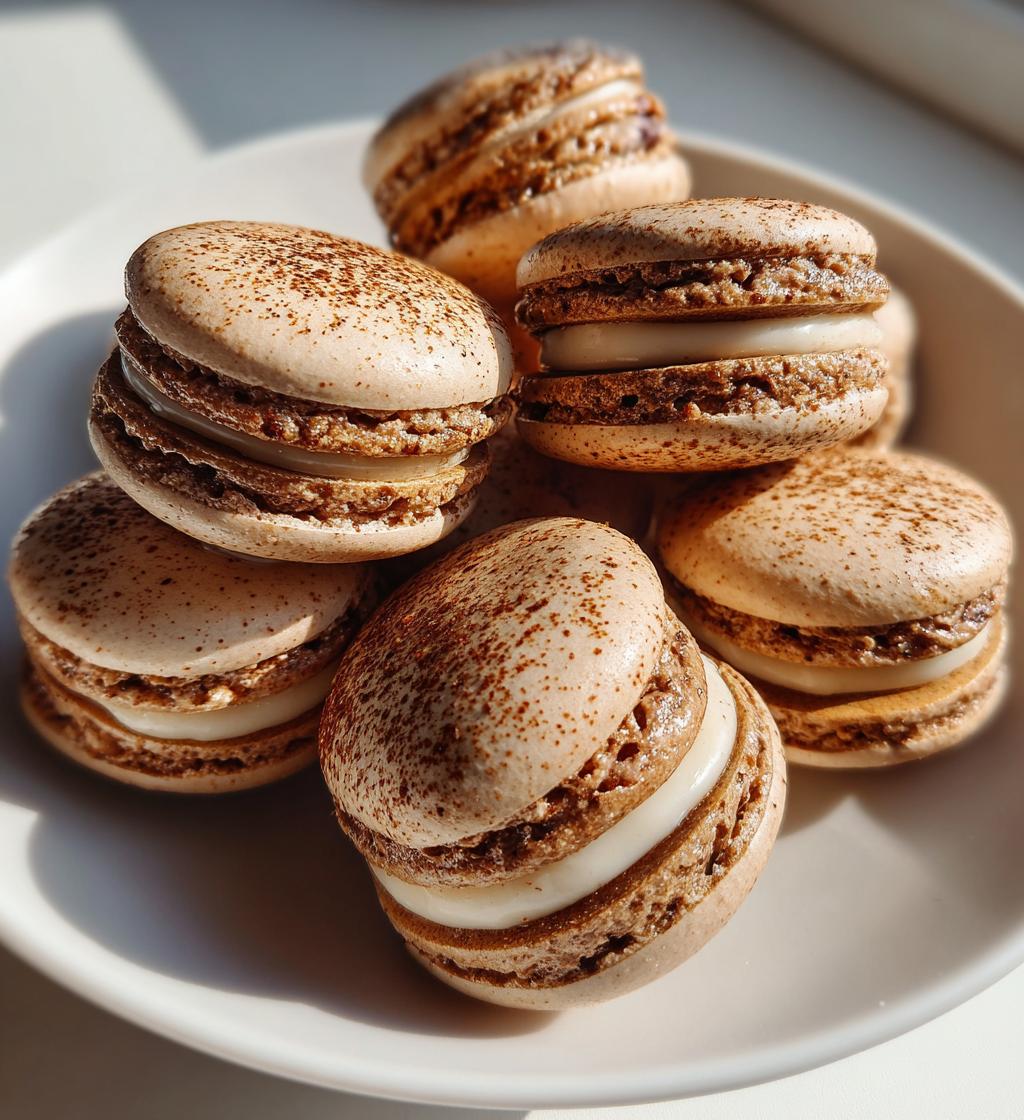 coffee macarons - detail 1