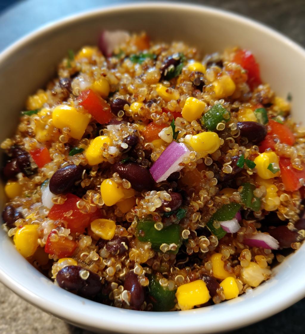 corn and black bean quinoa salad