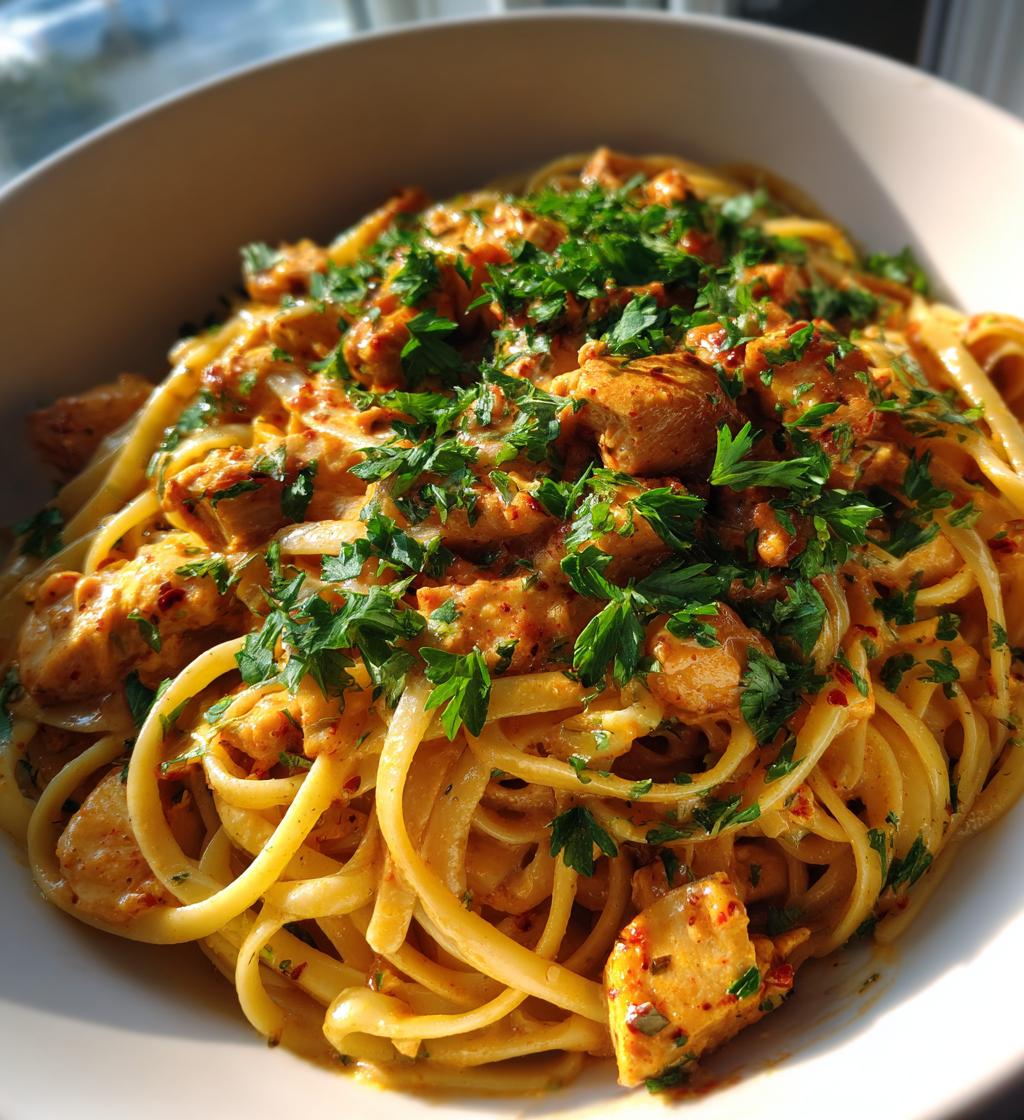 cowboy butter chicken linguine - detail 1
