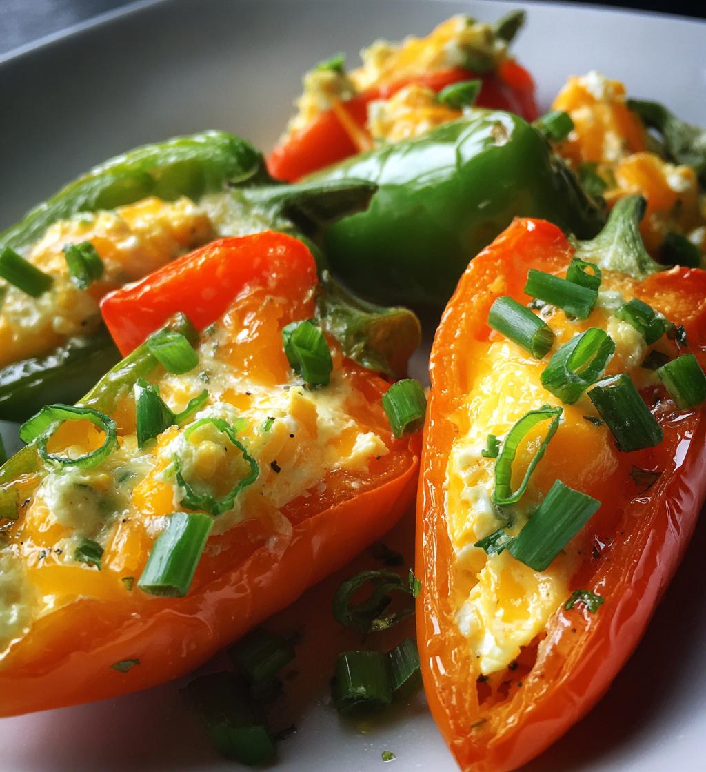cream cheese stuffed mini peppers - detail 1