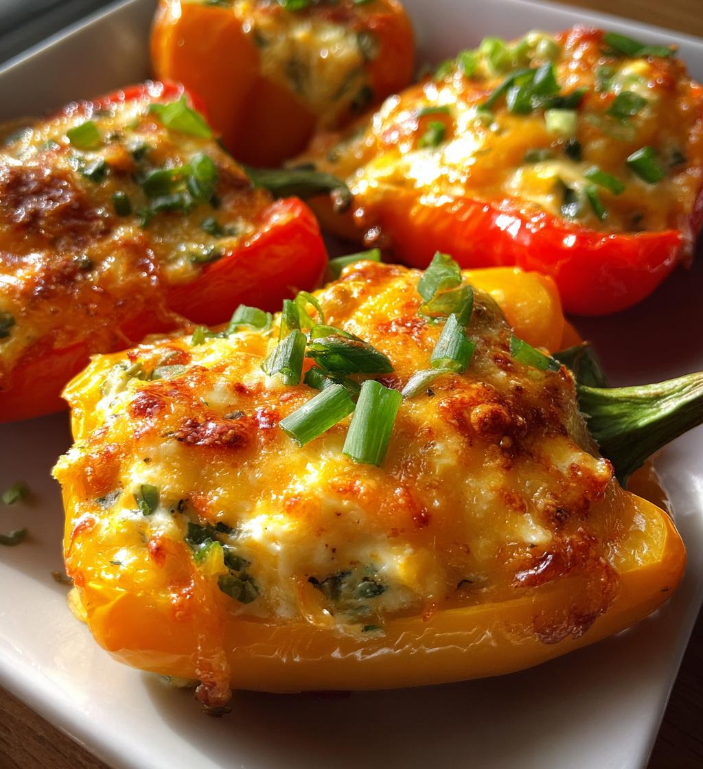 cream cheese stuffed mini peppers