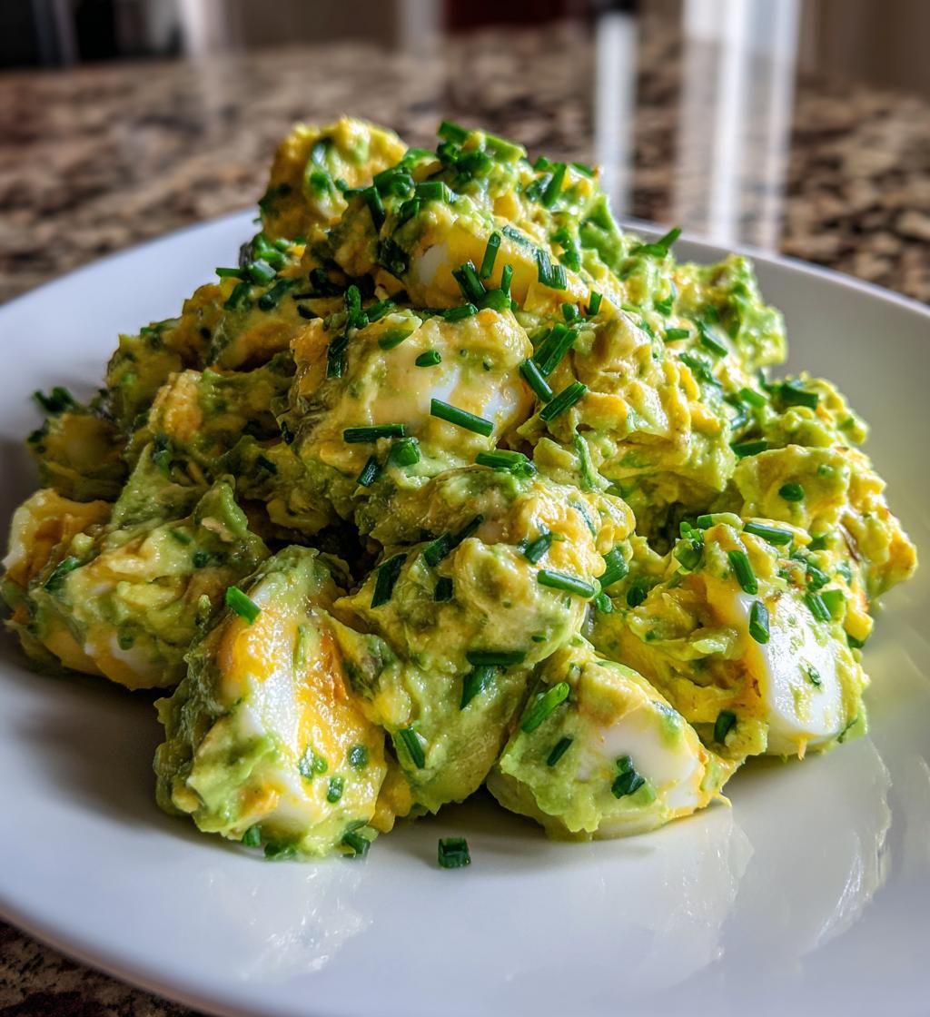 creamy avocado egg salad - detail 1