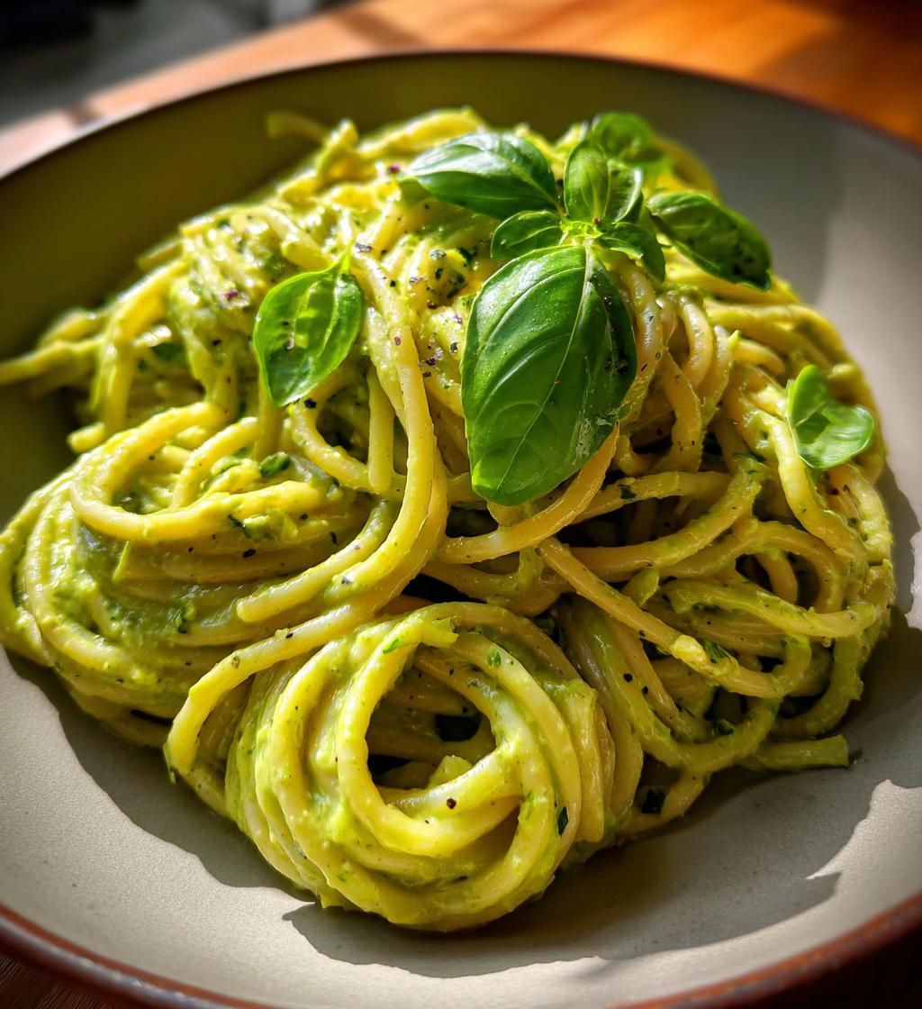 creamy avocado pasta - detail 1