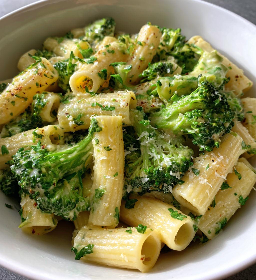 creamy broccoli pasta recipe - detail 1