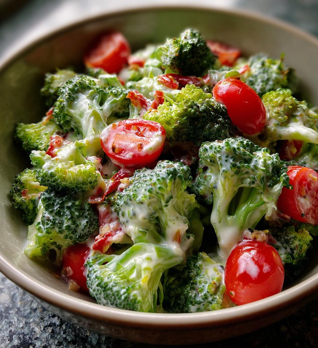creamy broccoli salad