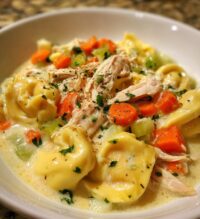 creamy chicken tortellini soup