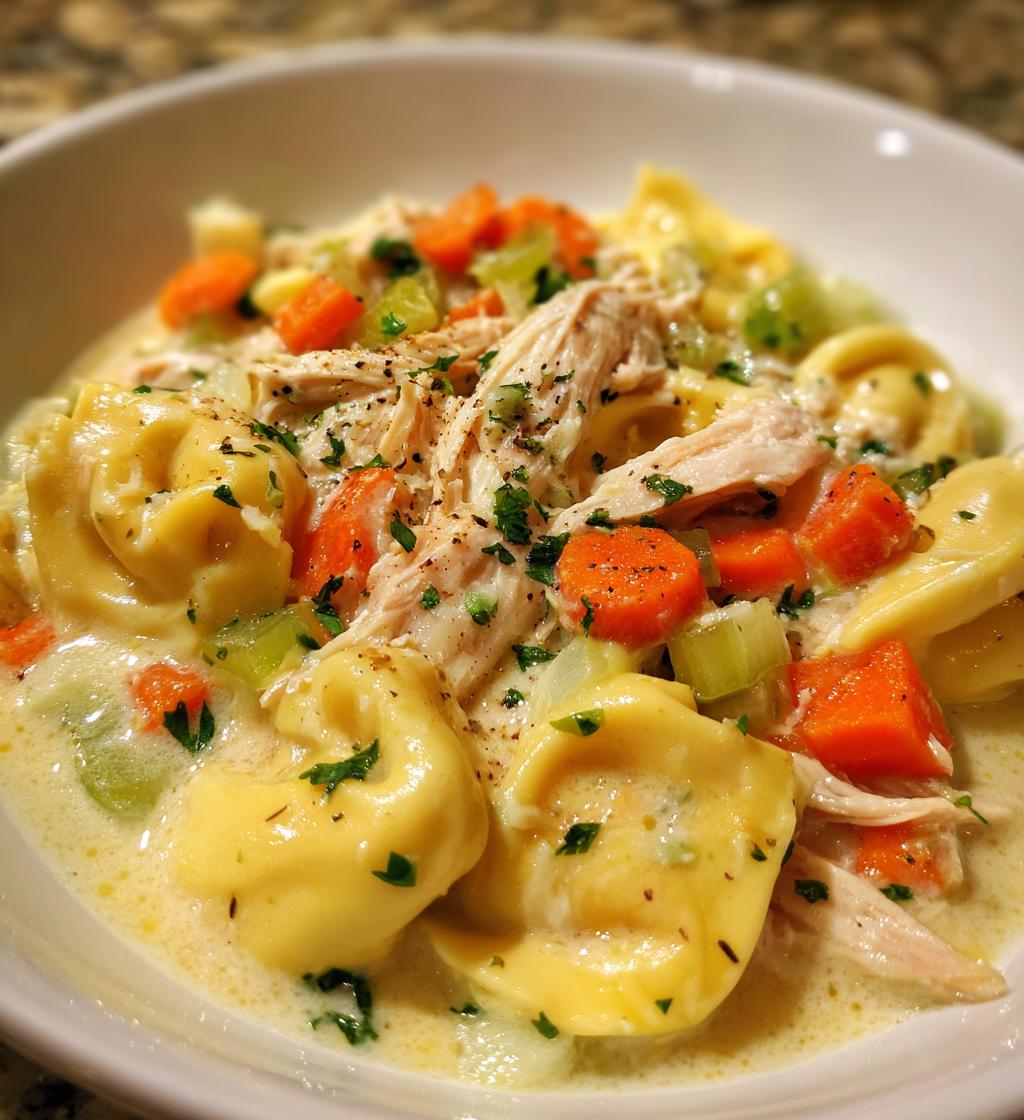 creamy chicken tortellini soup