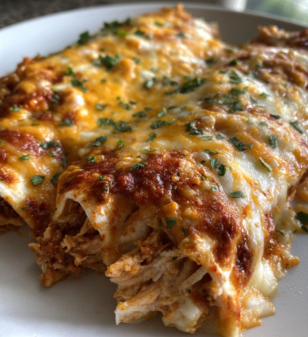 creamy chilli chicken enchiladas