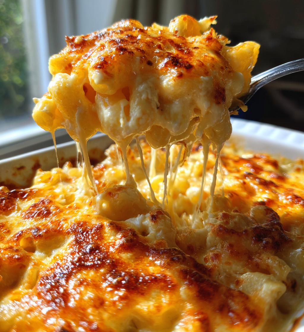 creamy macaroni and cheese casserole - detail 1