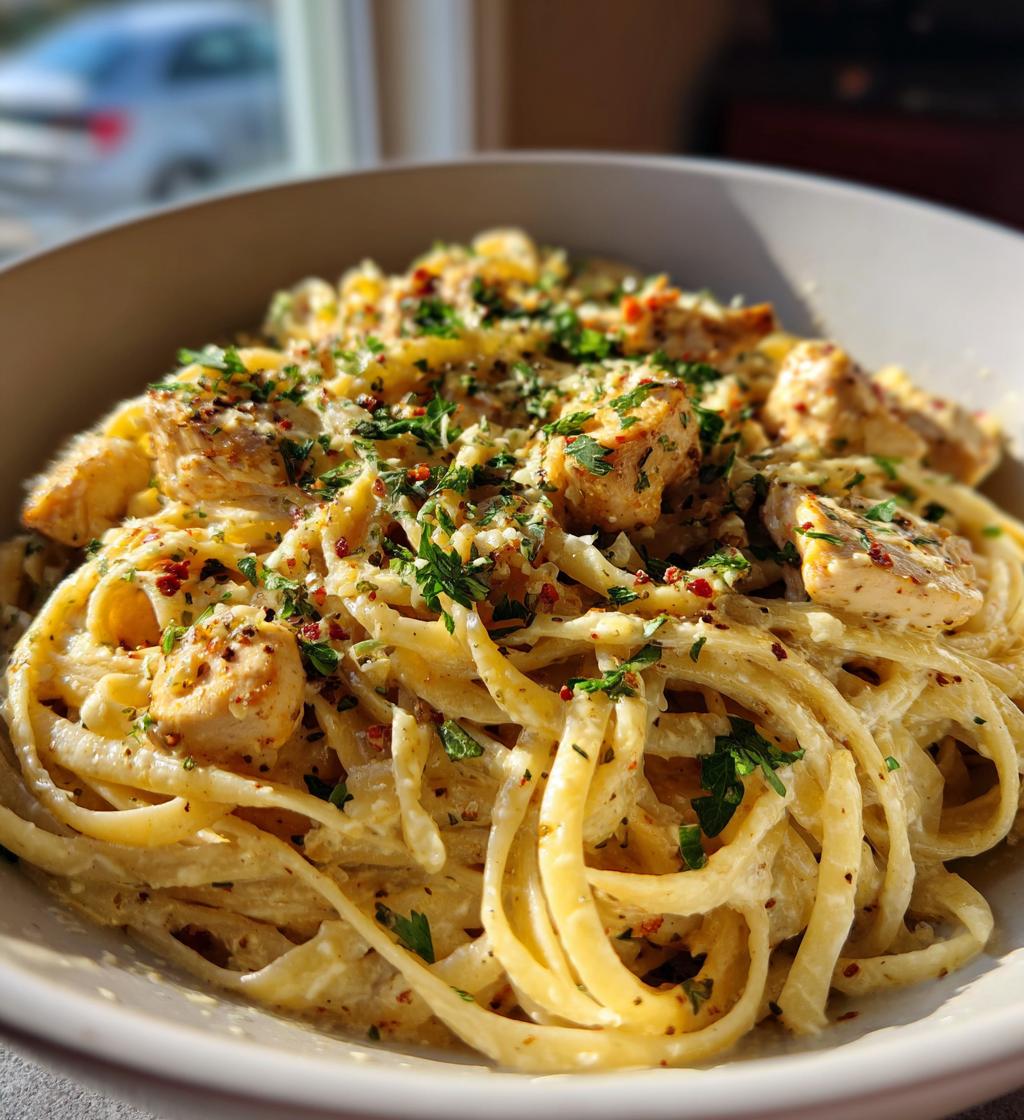 creamy one pot cajun chicken linguine with garlic parmesan sauce - detail 1