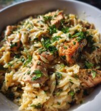 creamy parmesan chicken and orzo