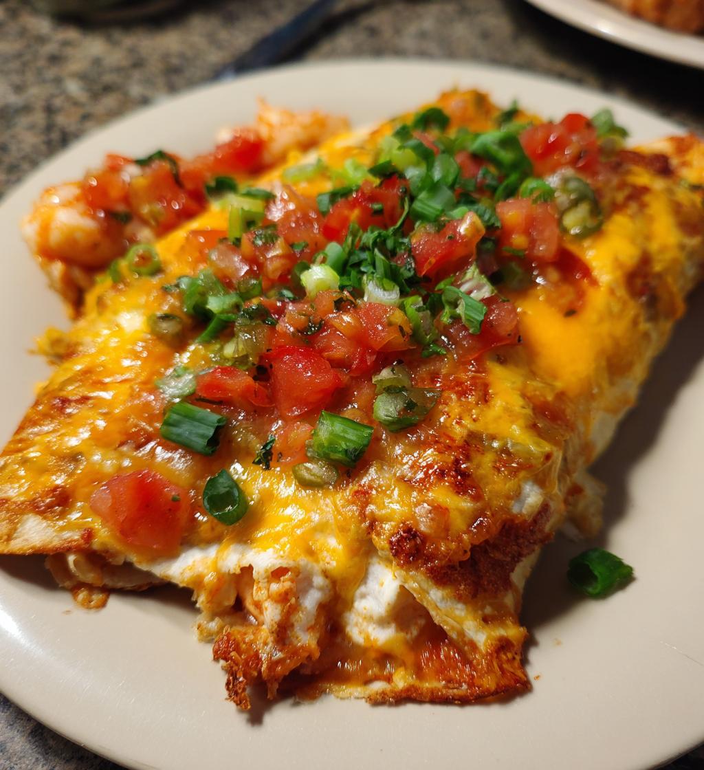 creamy shrimp enchiladas - detail 1