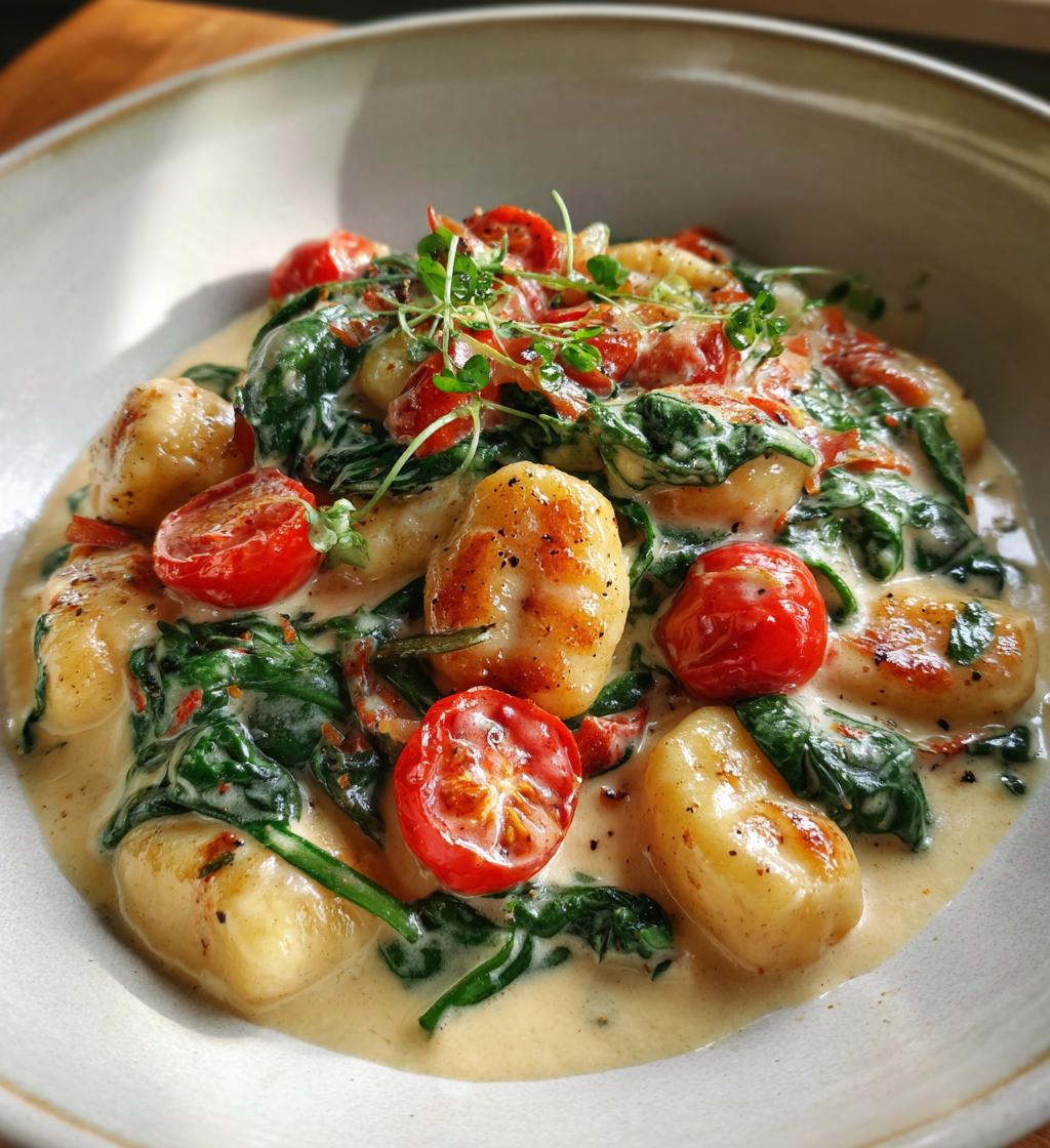 creamy tuscan marry me gnocchi - detail 1