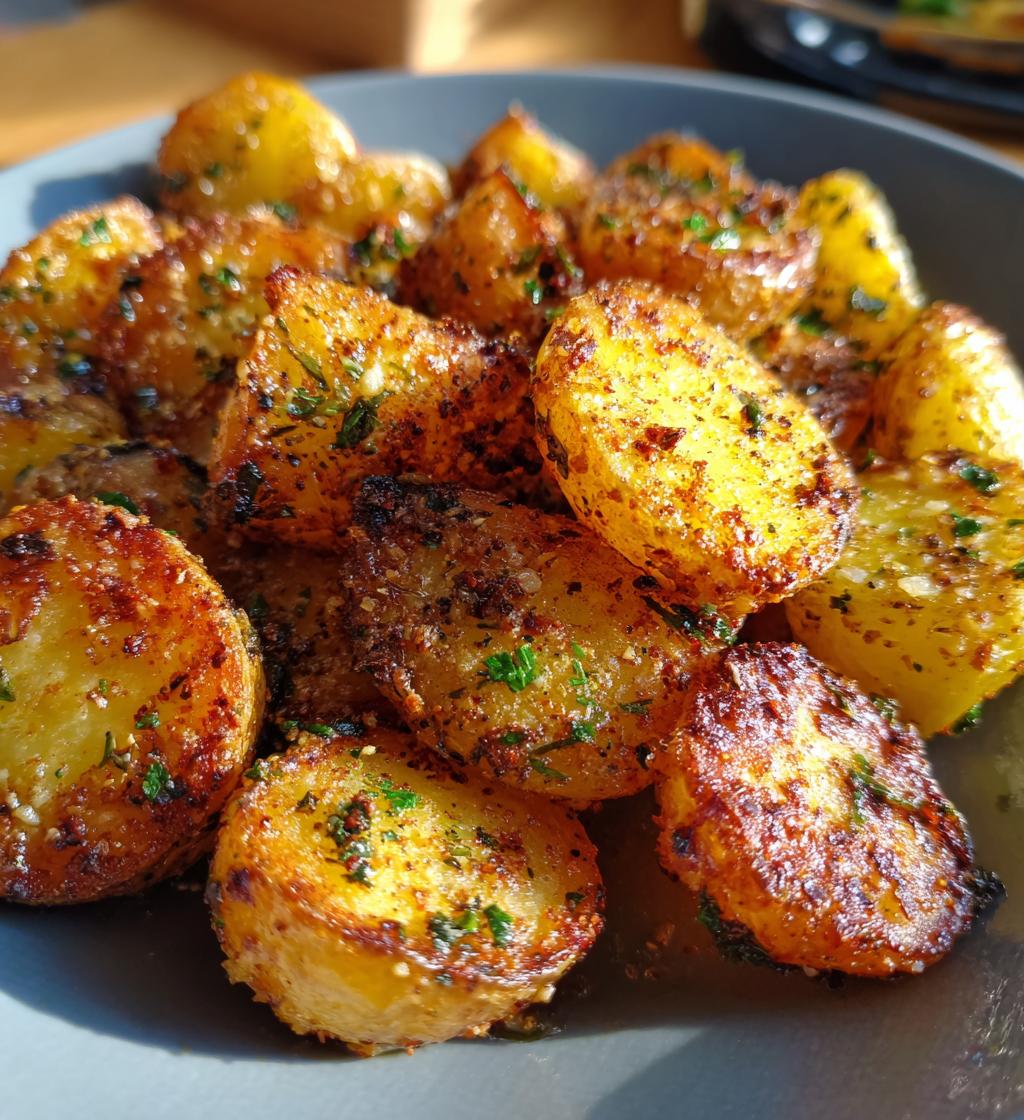 crispy air fryer baby potatoes - detail 1