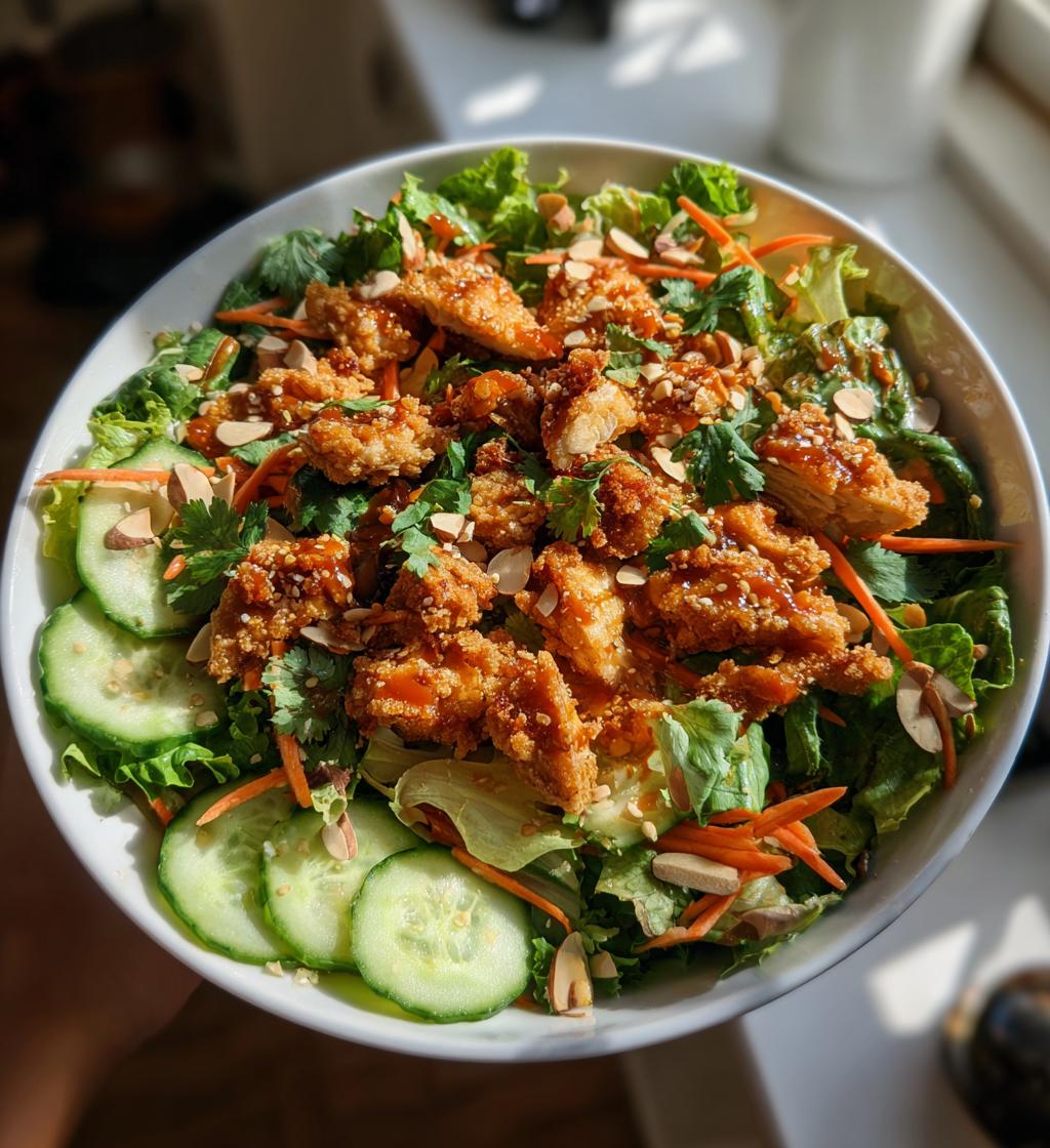 crispy asian chicken salad - detail 1