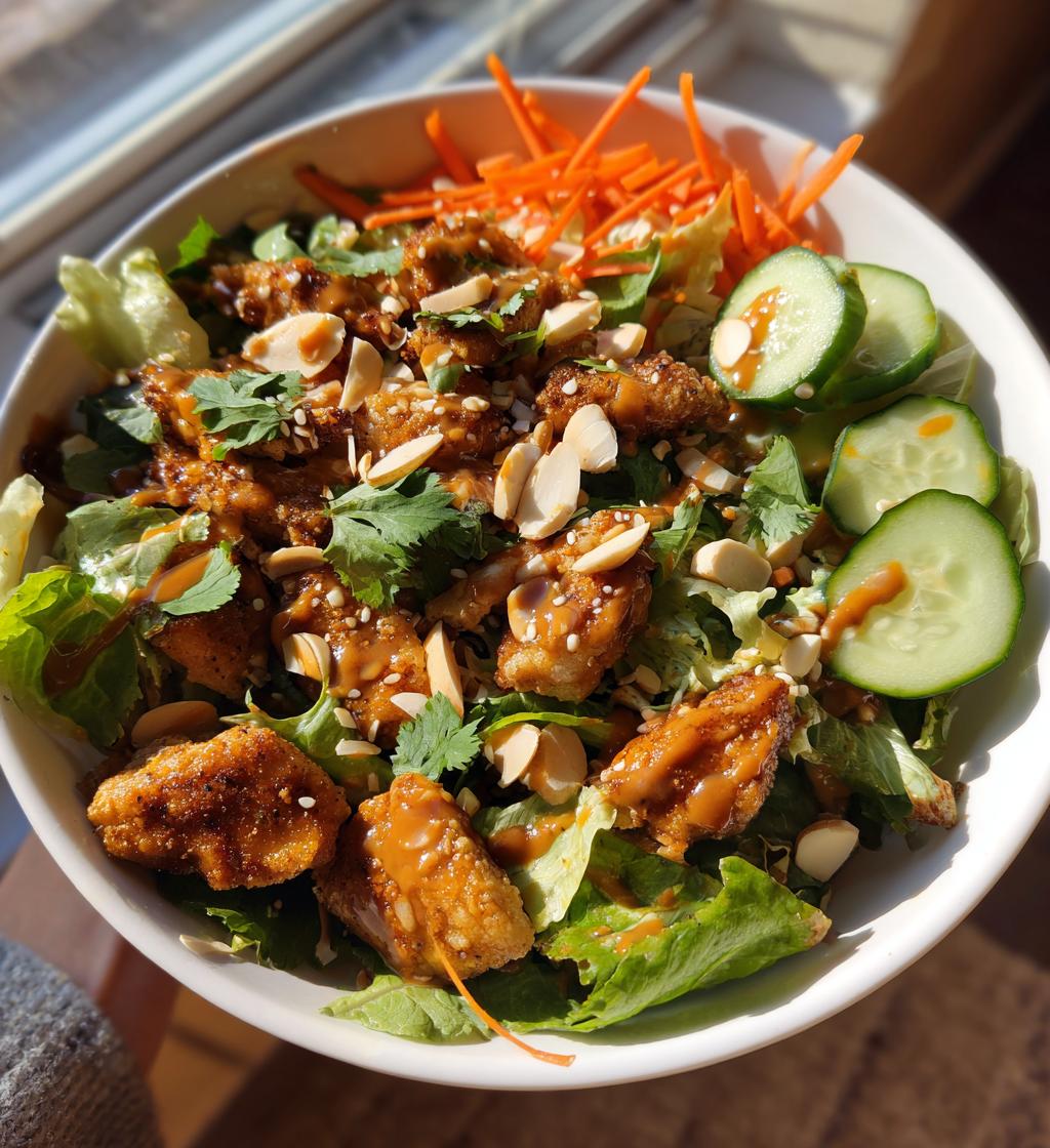 crispy asian chicken salad