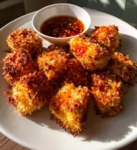 crispy bang bang salmon bites