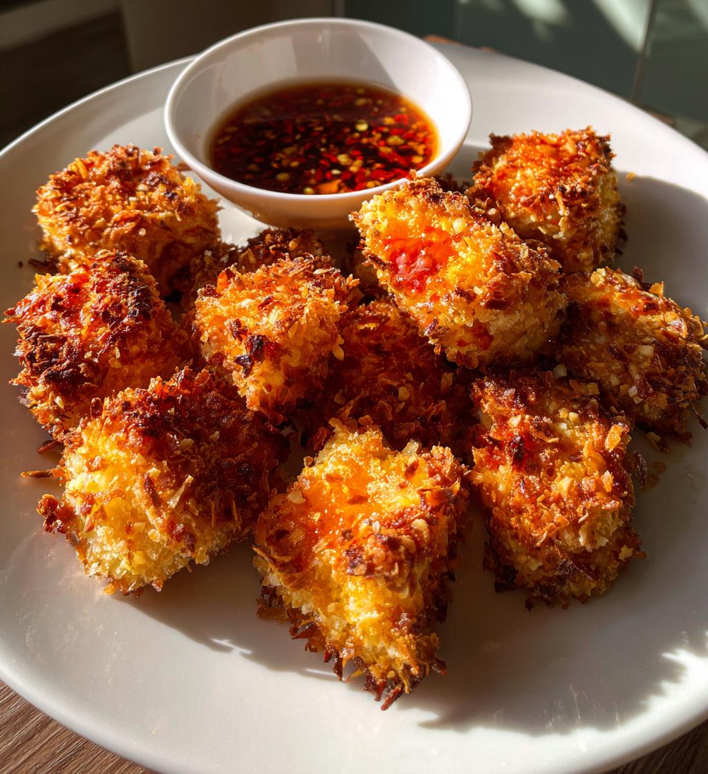 crispy bang bang salmon bites