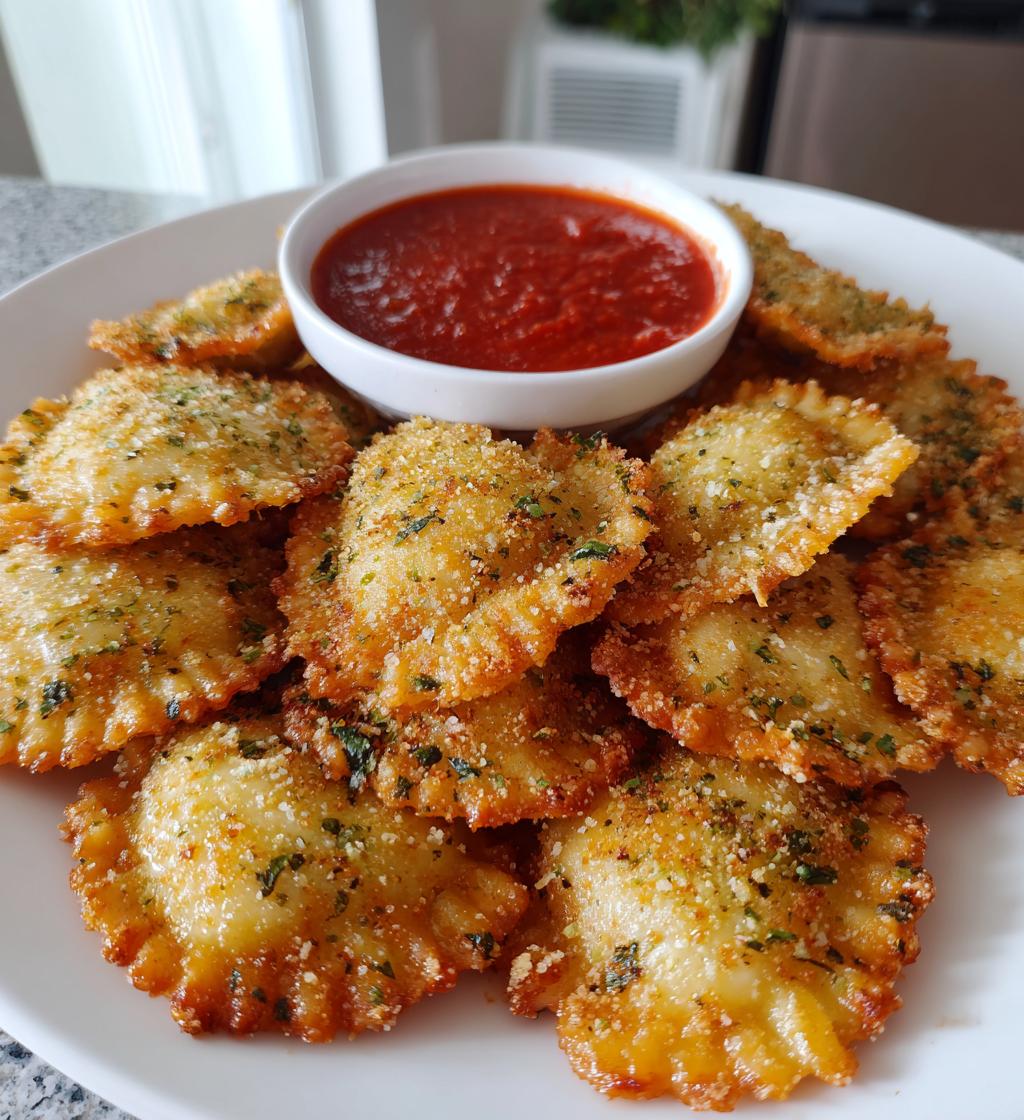 crispy fried ravioli