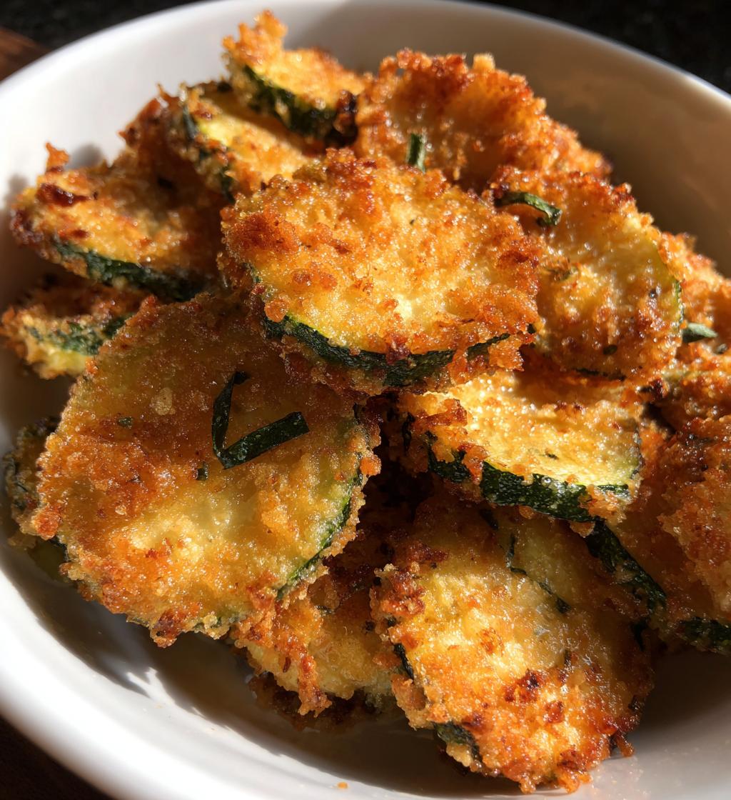 crispy fried zucchini - detail 1