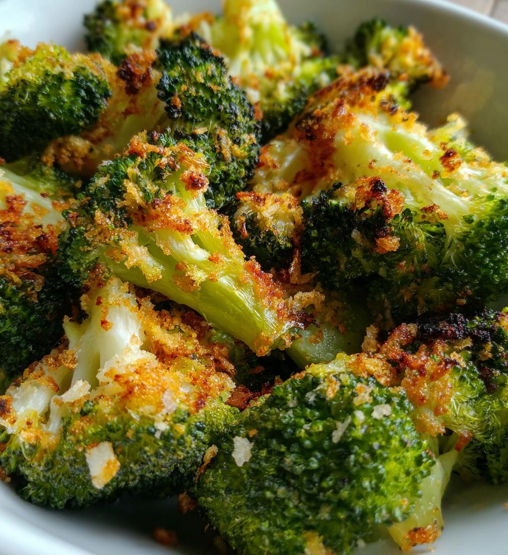 crispy garlic air fryer broccoli