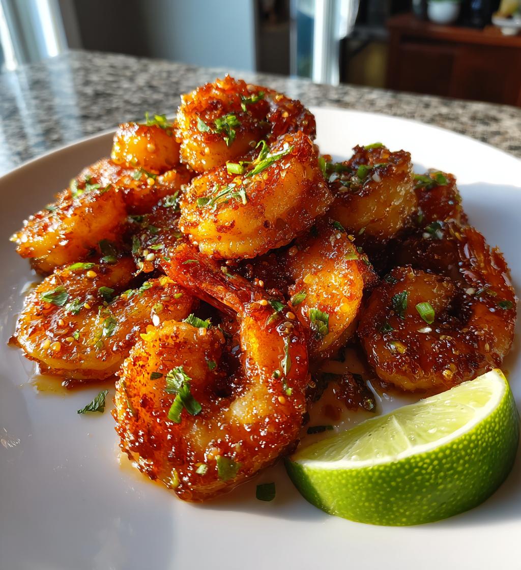 crispy hot honey fried shrimp sweet spicy and irresistible