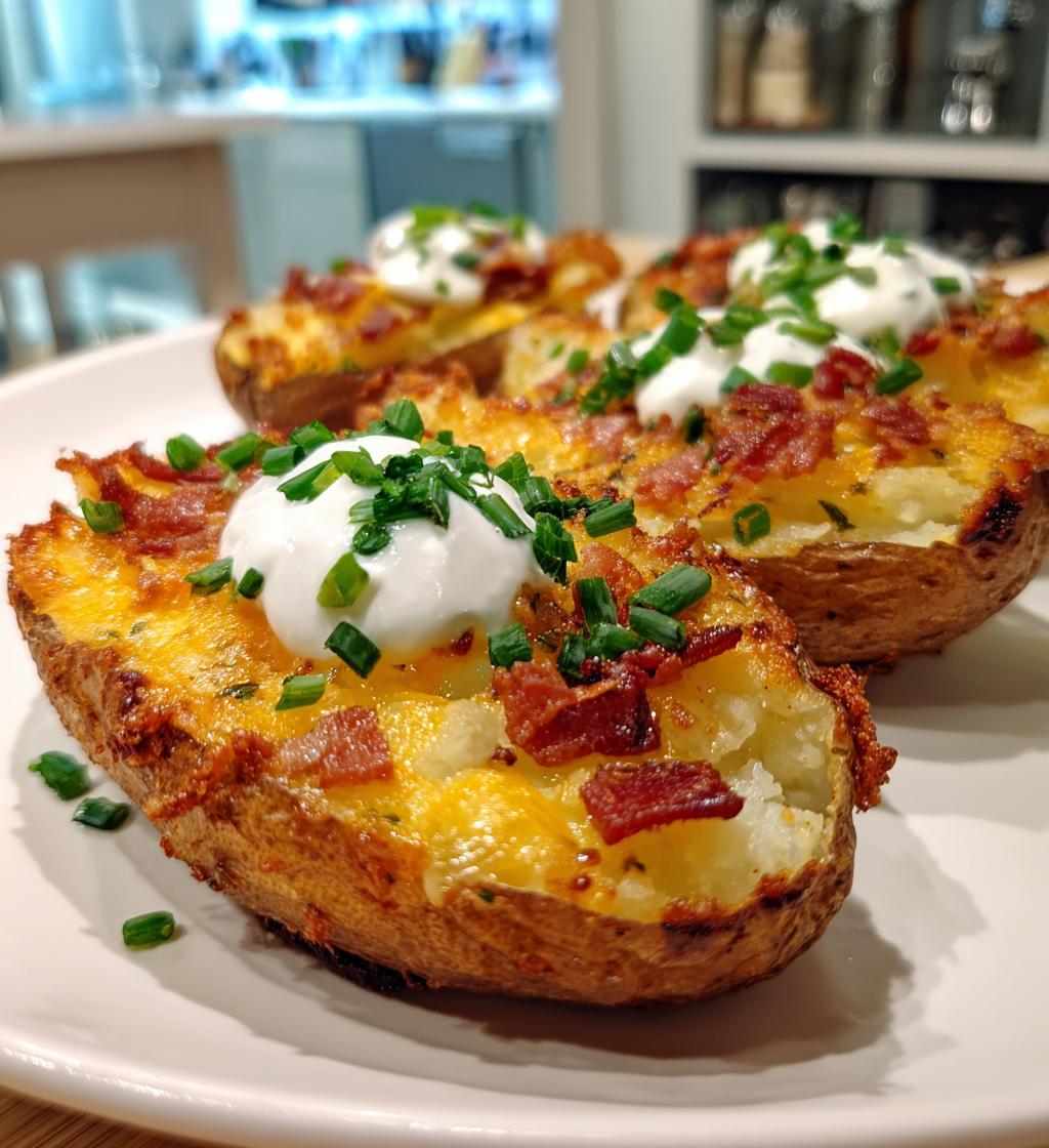 crispy oven baked potato skins - detail 1