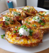 crispy oven baked potato skins