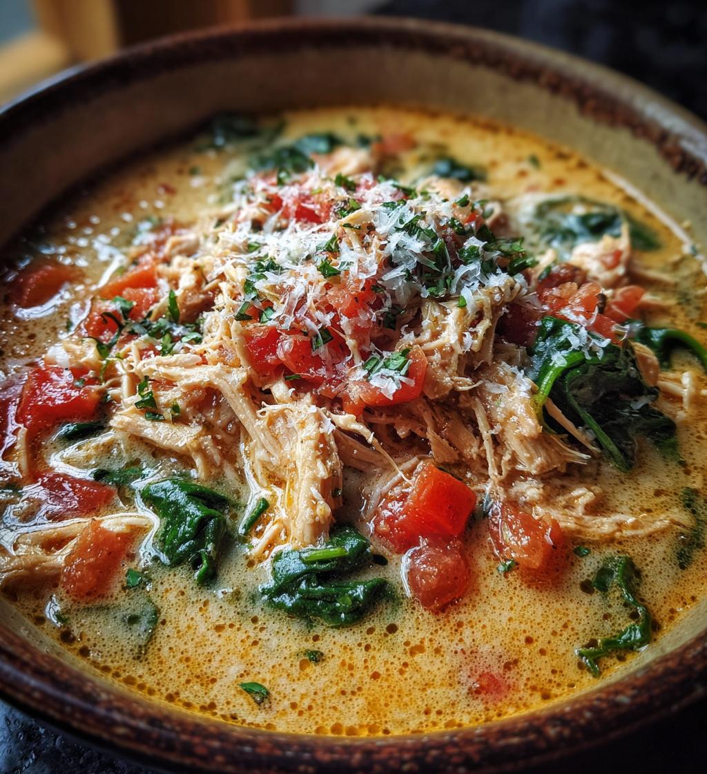 crock pot creamy chicken parmesan soup
