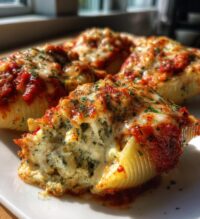 crockpot stuffed shells a comforting cheesy delight