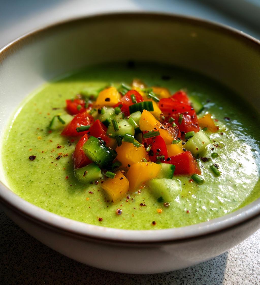 cucumber gazpacho - detail 1