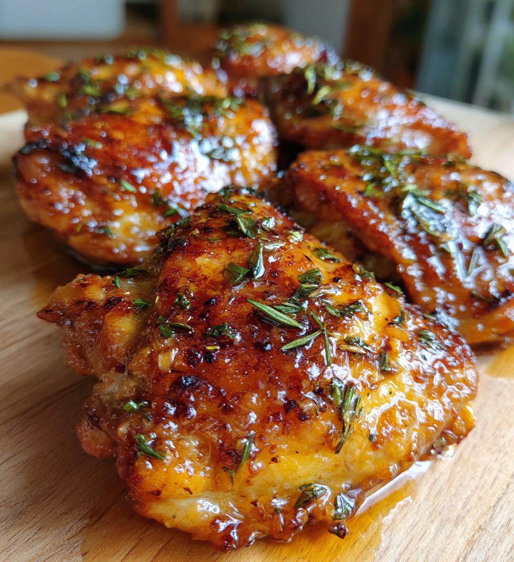 delicious honey mustard chicken thighs recipe