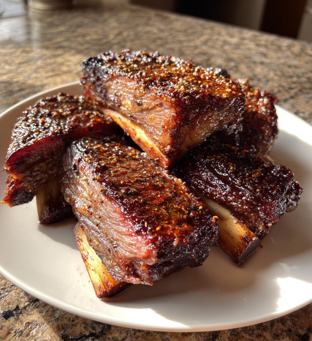 delicious smoked beef short ribs recipe - detail 1