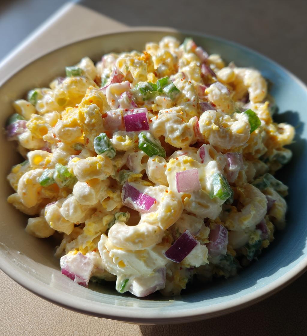 deviled egg macaroni salad